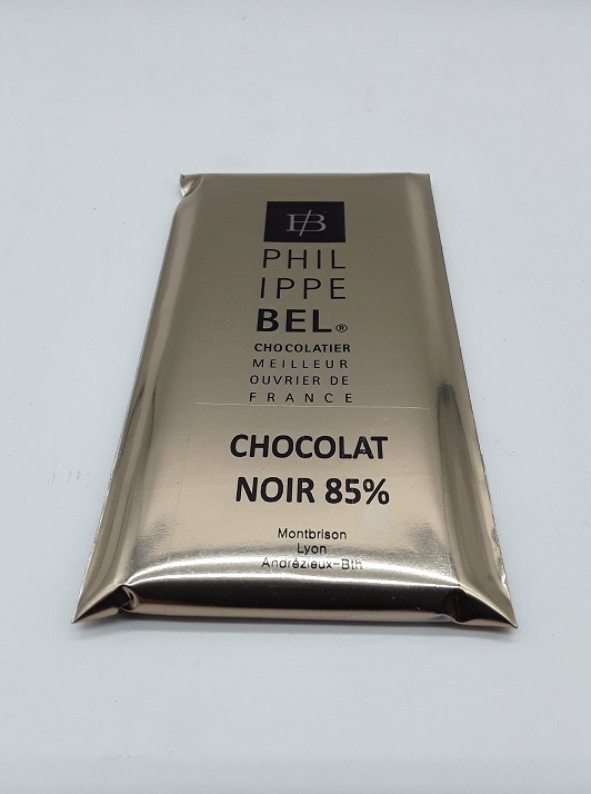 Chocolaterie Philippe Bel Meilleur Ouvrier de France Chocolatier Chocolat Noir 85% 100g