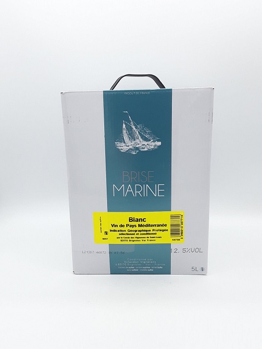 Estandon Brise Marine Blanc Bag In Box 5L IGP Méditerranée 2021